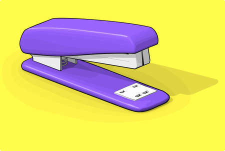 Purple staplerのイラスト素材