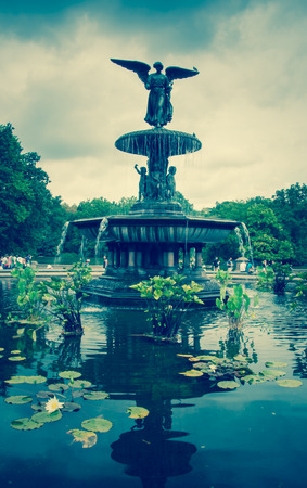Central Park Fountainの写真素材