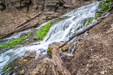 Decorah Iowa Waterfallの写真素材
