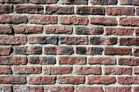 Abstract brick wall texture with dirty spots for the background for the design. Textured background illustration. Architectural Wallpaperの写真素材
