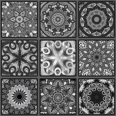 Colorful floral seamless patternのイラスト素材