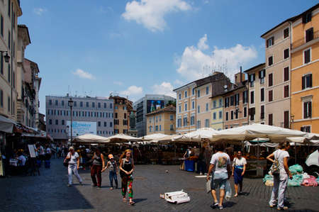 Photo of Fresh food market Campo de Fioriのeditorial素材