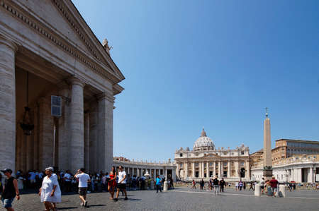 Photo of Vatican Obelisk and St. Peters Basilicaのeditorial素材