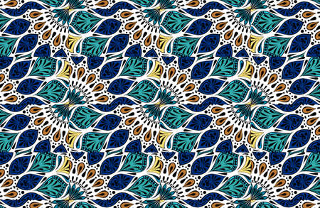 Colorful floral ethnic mandala pattern oriental motiveの写真素材