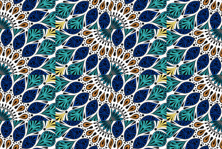 Colorful floral ethnic mandala pattern oriental motiveの写真素材