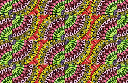 Colorful floral ethnic mandala pattern oriental motiveの写真素材