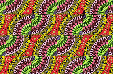 Colorful floral ethnic mandala pattern oriental motiveの写真素材
