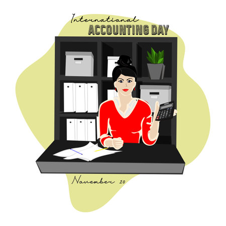 Happy day Secretary banner design template. Administrative professionals day. National chartered accountants day conceptのイラスト素材