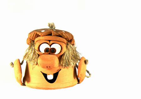 Traditional Ukranian clay toy small brownie