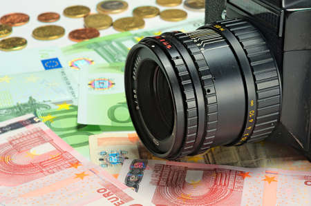 100 background business cent coin coins color euro euros fifty finance hundred income market money...