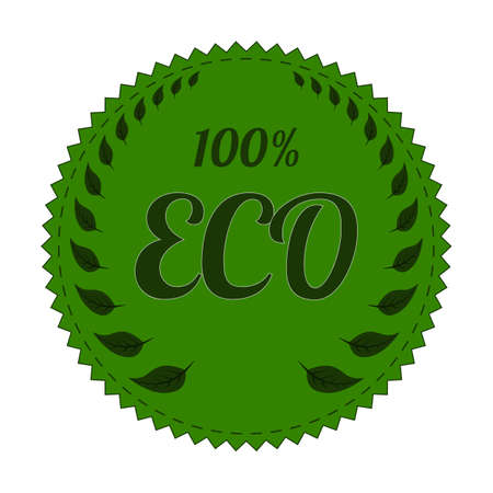 Vector illustration of a banner eco.のイラスト素材