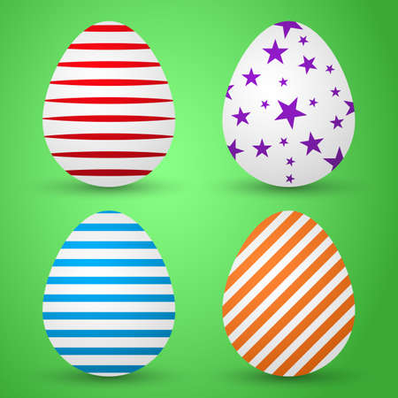Vector illustration background colored eggs.のイラスト素材