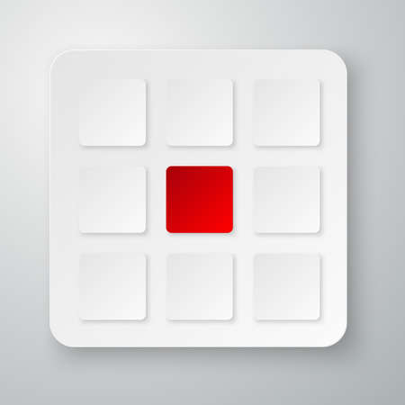 Vector illustration infographics with squares.のイラスト素材