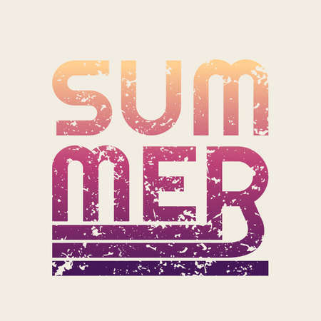 summer typography, t-shirt graphics. vector illustration.のイラスト素材