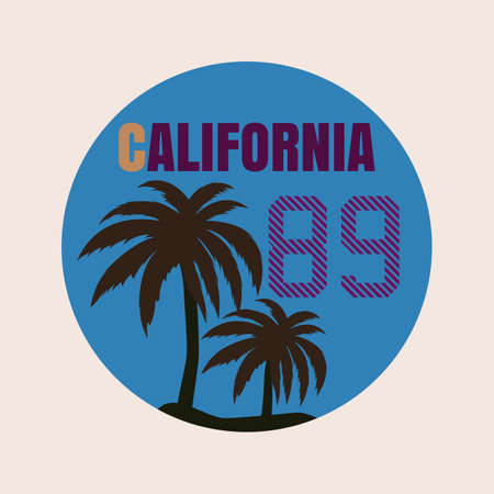 printing tshirt California. stock vector.のイラスト素材