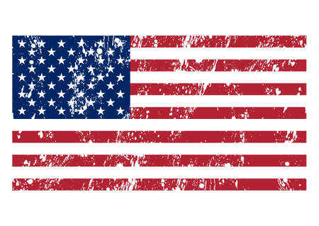 Vector illustration of the flag usa.のイラスト素材