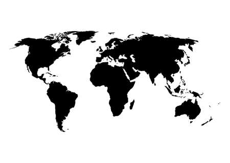 Vector illustration of a world map.のイラスト素材
