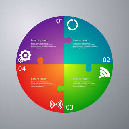 Vector illustration pattern of infographics.のイラスト素材