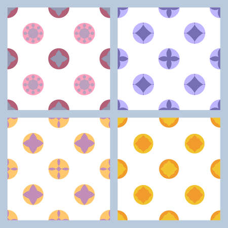 Vector illustration of a pattern of geometric patterns.のイラスト素材