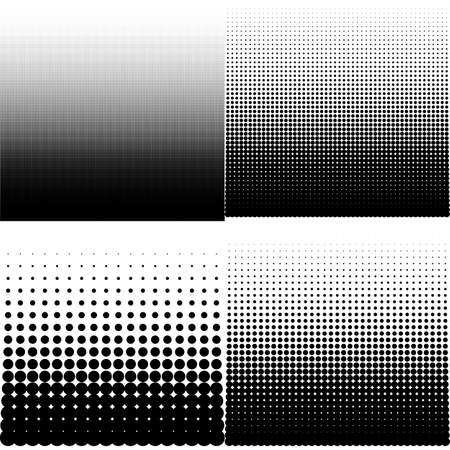 Vector illustration set of halftone.のイラスト素材
