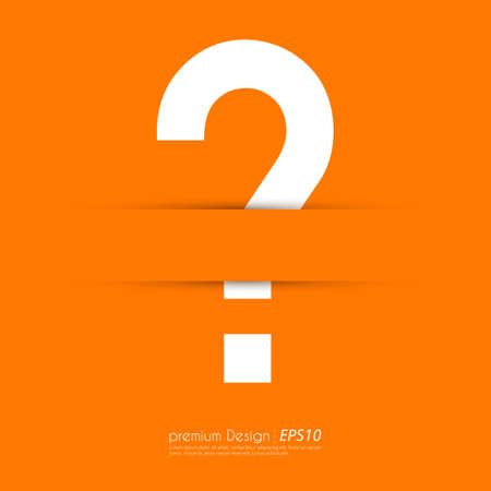 Vector illustration of a question mark. Flat design.のイラスト素材