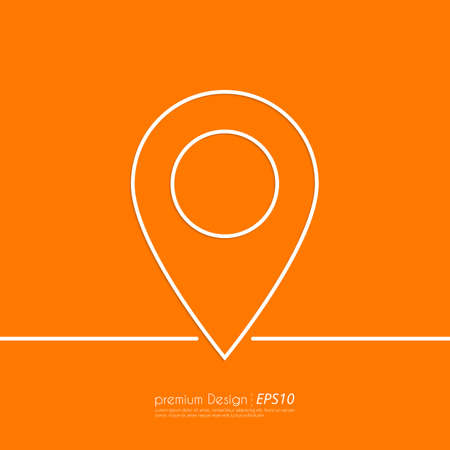 Stock Vector Linear icon label. Flat design.のイラスト素材