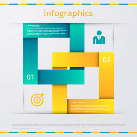 Vector illustration infographics four options.のイラスト素材