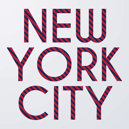 Stock typography New York 
City.のイラスト素材
