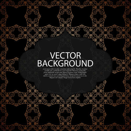 Vector illustration of a gold line background invitation.のイラスト素材