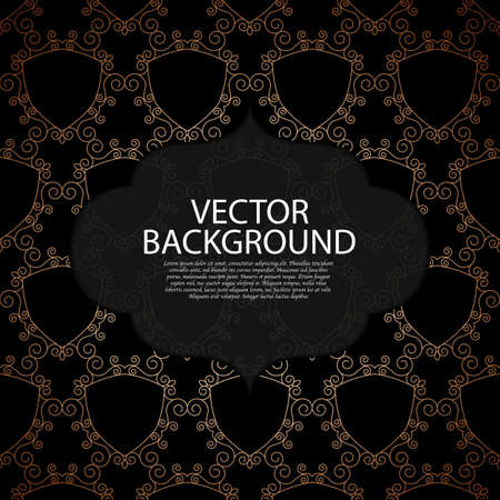 Vector illustration of a gold line background invitation.のイラスト素材