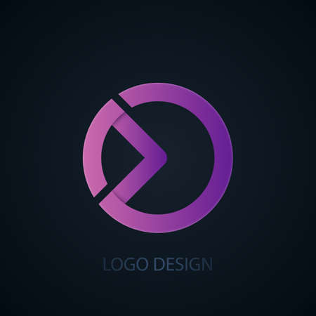 Vector illustration of abstract business logo Play.のイラスト素材