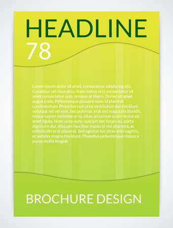 Stock Vector brochure template. magazine Cover.のイラスト素材