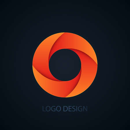 Vector illustration of logo letter o.