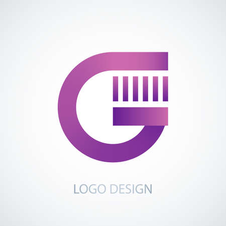 Vector illustration of logo letter g.のイラスト素材
