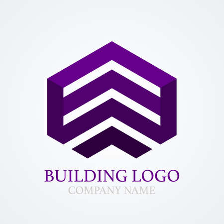 Vector illustration of logo design building.のイラスト素材
