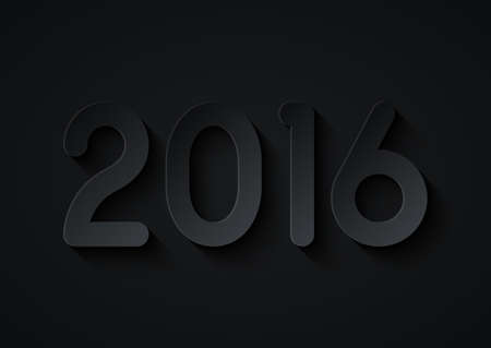 Vector illustration of a happy new year 2016.のイラスト素材