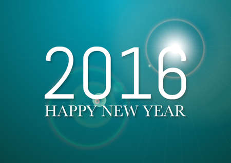 Vector illustration of a happy new year 2016.