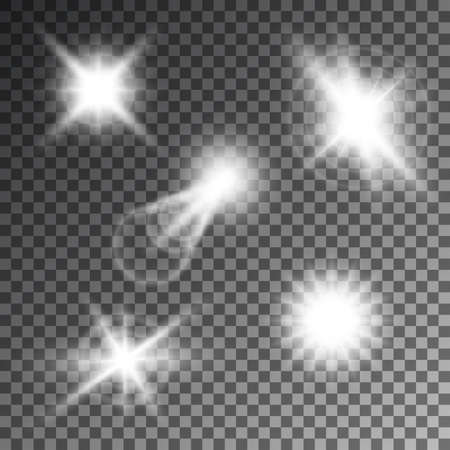 Vector illustration of abstract flare light rays.のイラスト素材