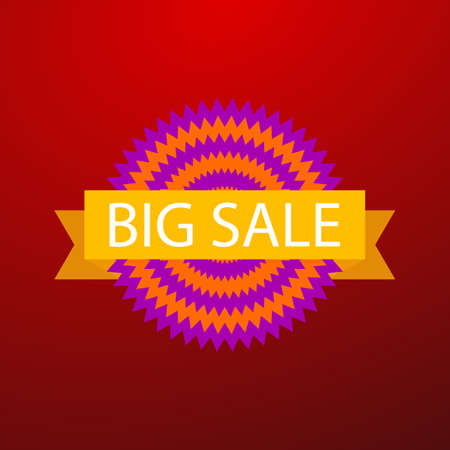 Vector illustration background big sale.のイラスト素材