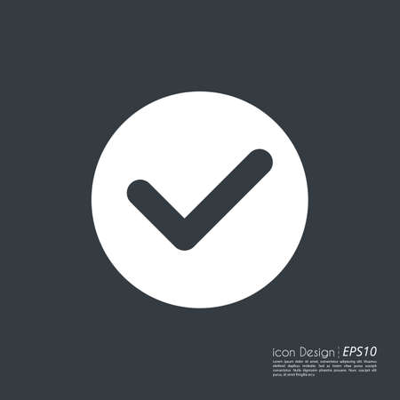 Vector illustration of icon yesのイラスト素材