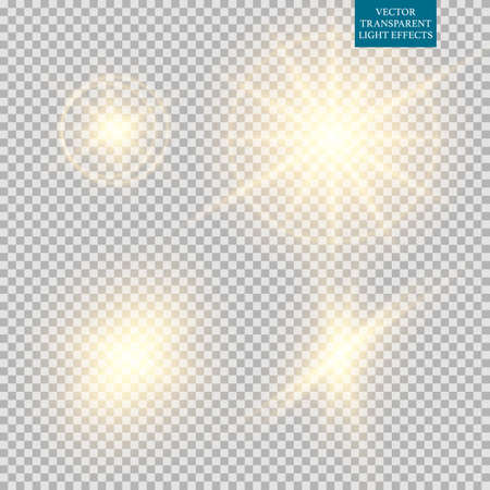 Abstract image of lighting flare set.のイラスト素材