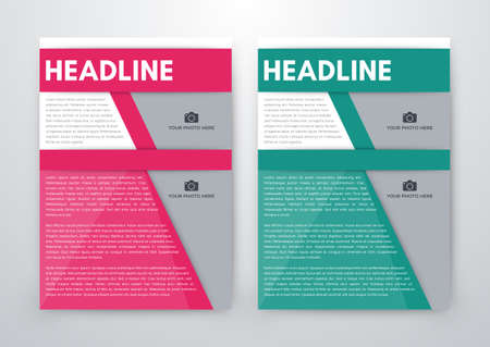 Vector Brochure Flyer design Layout template in A4 sizeのイラスト素材