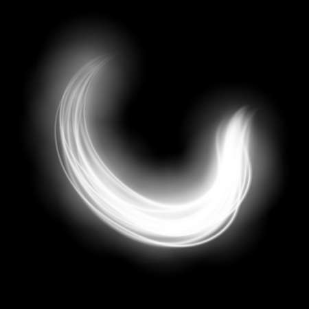 Special light fire effect. Vector illustration transparentのイラスト素材