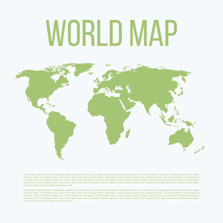 Vector illustration of a world map. Stock vectorのイラスト素材