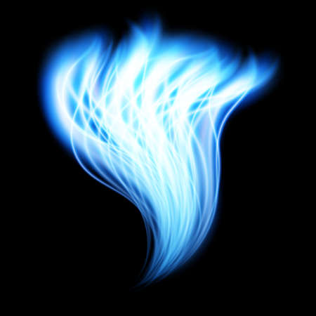 Special light fire effect. Vector illustration transparentのイラスト素材