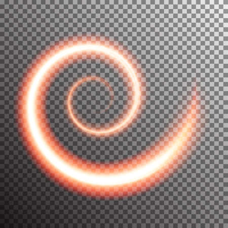 Special light fire effect. Vector illustration transparentのイラスト素材