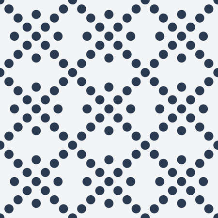 Vector seamless pattern. Modern stylish texture. Repeating geometric tiles with dotted rhombusesのイラスト素材