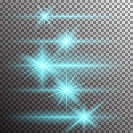 Vector transparent sunlight special lens flareのイラスト素材