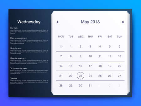 Dashboard infographic template with modern designのイラスト素材