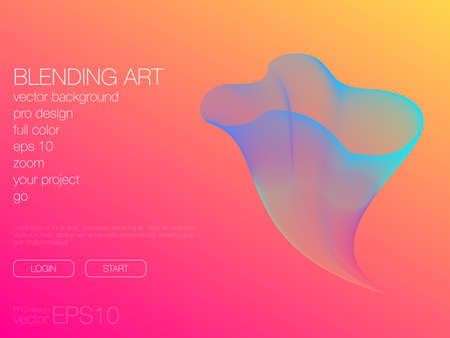 Abstract blend background. Stock vector. Template for webのイラスト素材